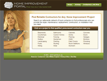 Tablet Screenshot of homeimprovementportal.com